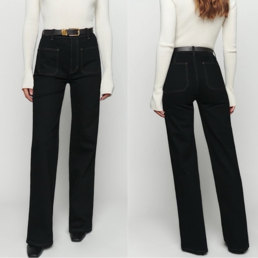 Reformation Alyssa High Rise Wife Leg Jeans